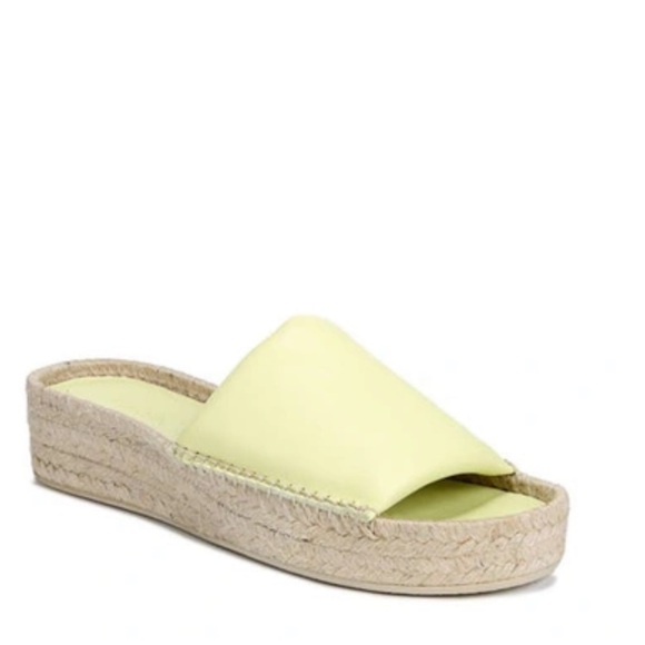 Vince Women's Jesse Slide Espadrille Sandals Shoes palelemon - Picture 1 of 8
